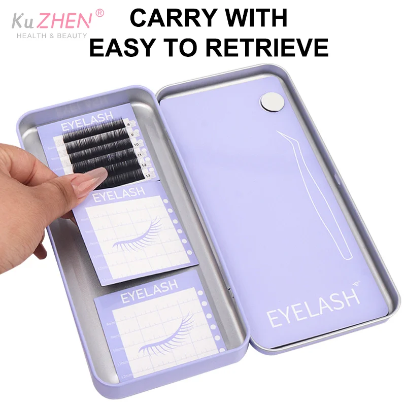 Magnetyczne pudełko do przechowywania rzęs dla kobiet, narzędzie do przechowywania sztucznych rzęs, magnetyczne paski do rzęs, magnetyczna opaska na głowę na prezent