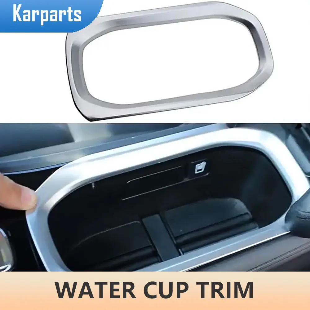 

ABS Chrome Car Center Console Water Cup Cover Sticker for Honda Vezel HRV HR-V 2014 - 2020 Decoration Accessories