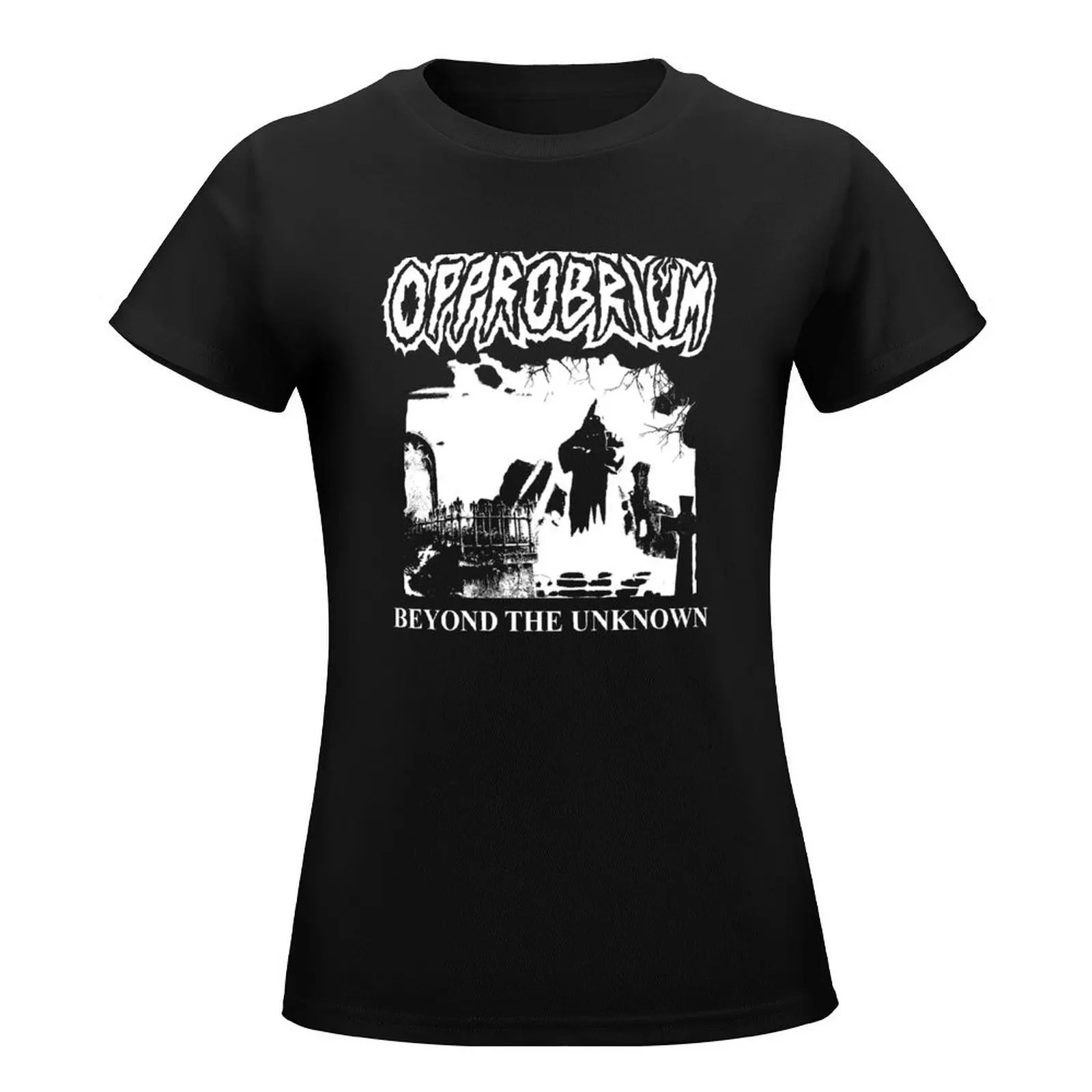 Opprobrium - 'Beyond The Unknown' (Shaded) T-Shirt female graphics shirts graphic tees tees t shirts for Women graphic