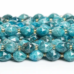 6/8MM Natural Stone Blue Apatite Loose Spacer Beads For Making Jewelry Bracelet Necklace Accessorie Beads Charms