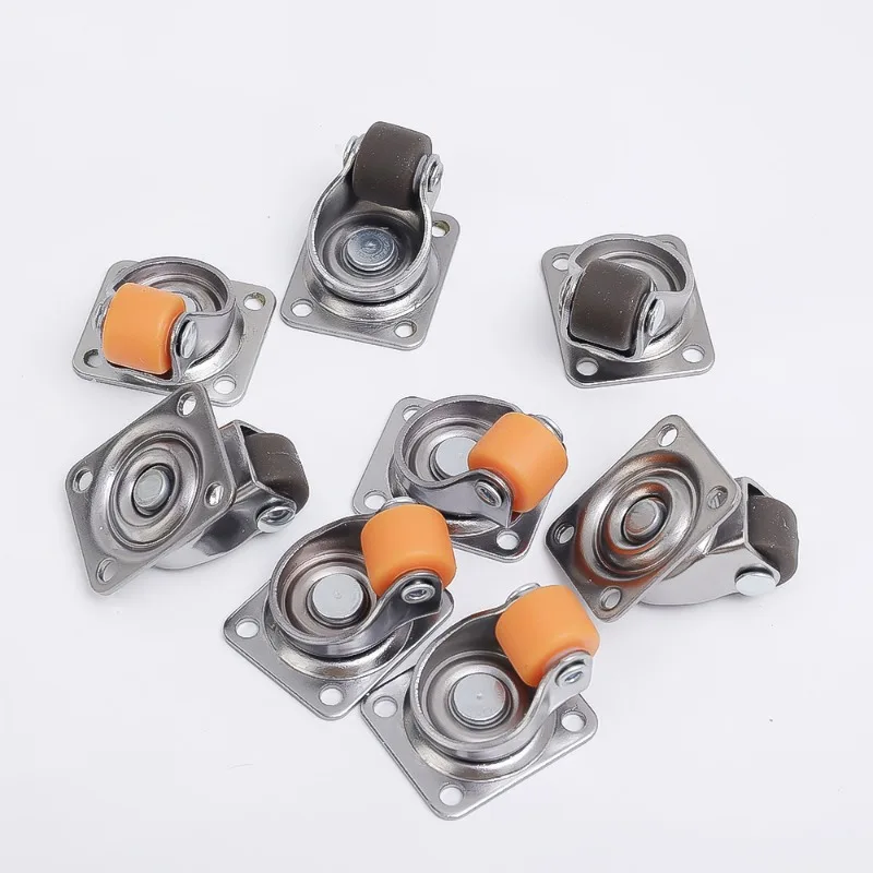 Universelle Möbelrolle mit Rollen und weichem Gummi 360° ° Rotationsrolle für Möbel, Müll, Aufbewahrungsboxen, robuste Lenkrollen – Detail 7