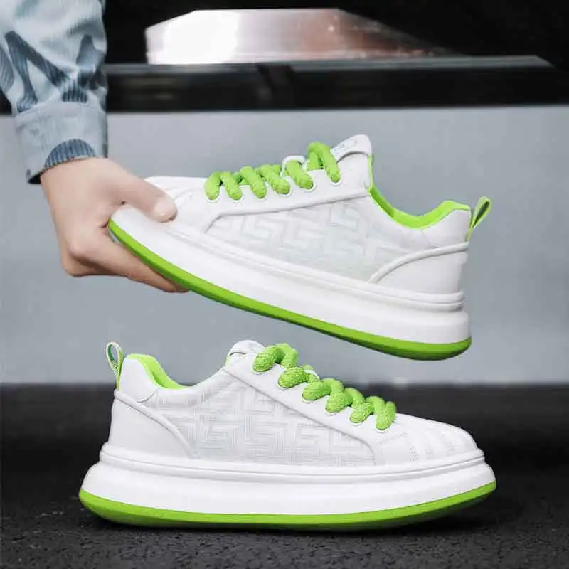 

Genuine men's shoes high-end casual shoes mesh comfortable ultra-light soft new 2025 sneakers Korean version campus style