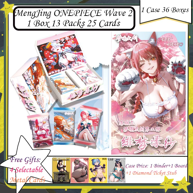 

MengJing ONEPIECE Wave 2 ONEPIECE Collection Cards Trading Anime Nami Luffy Character Collection CCG ACG Game Gifts Children Toy