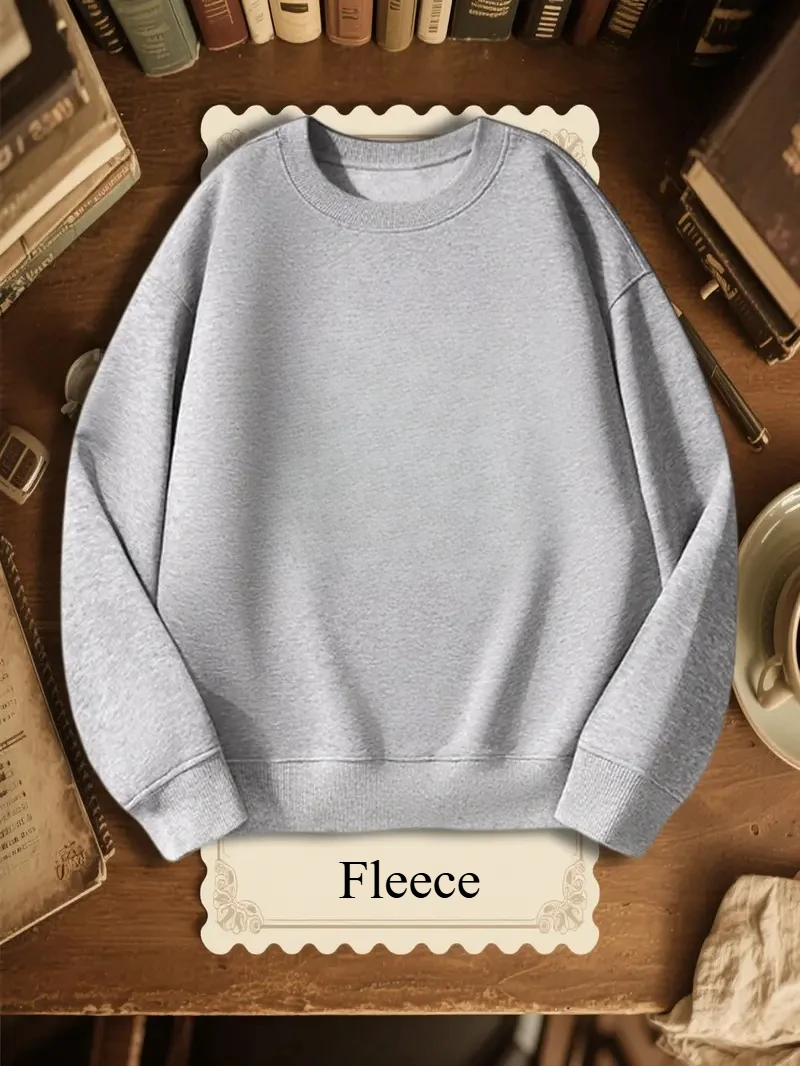 

Осенние флисовые толстовки, женские толстовки, пуловер большого размера, осенне-зимняя одежда с круглым вырезом, толстовка для пар, хлопковые пальто унисекс, толстовки