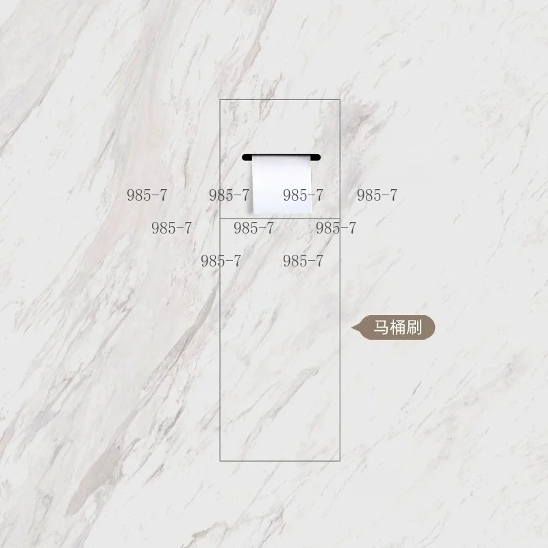 Modern Bathrooms Tile-In Design 304 Stainless Steel Recessed Niche Hidden Tissue Box and Toilet Brush