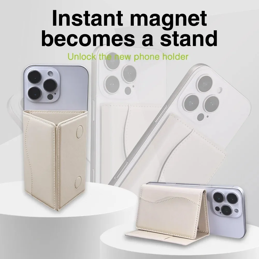 Высококачественная сумка для карт из искусственной кожи Busine Sle Bla Trifold с магнитным чехлом для iPhone 17, 16, 15, 14, 13, Pro Max, держатель для карт Magsafe