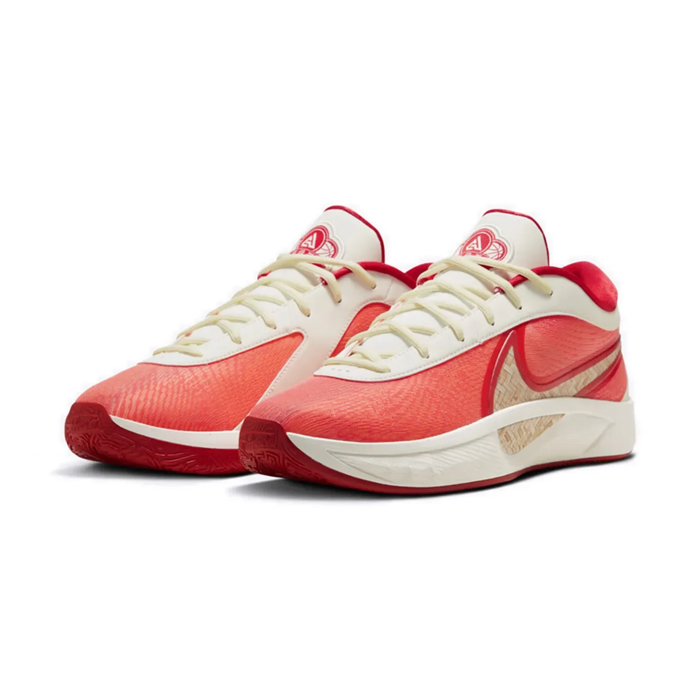 

Nike Giannis Freak 6 EP Low-Top Basketball Shoes Men's White/Red HQ4079-100