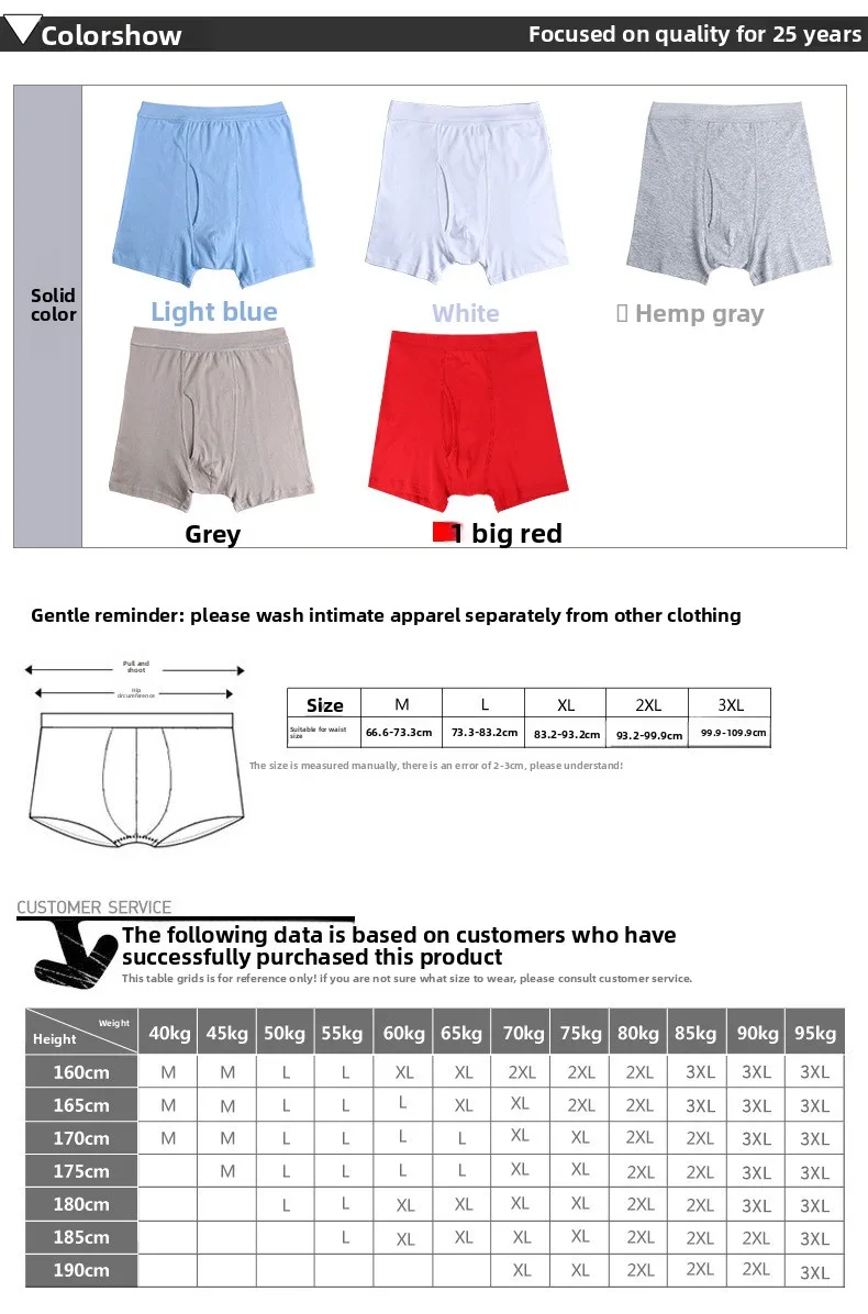 Boxer da Uomo a Vita Alta in Cotone, per Uomini di Mezza Età e Anziani, Taglie Grandi, Vestibilità Comoda, Morbidi, Traspiranti, Intimo in Cotone