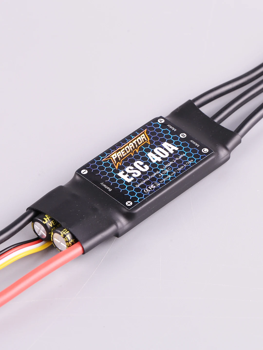 Fms PREDATOR Brushless Esc 40A modello di aeromobile regolazione elettrica 3a Switch Bec configurazione con funzione di spinta inversa