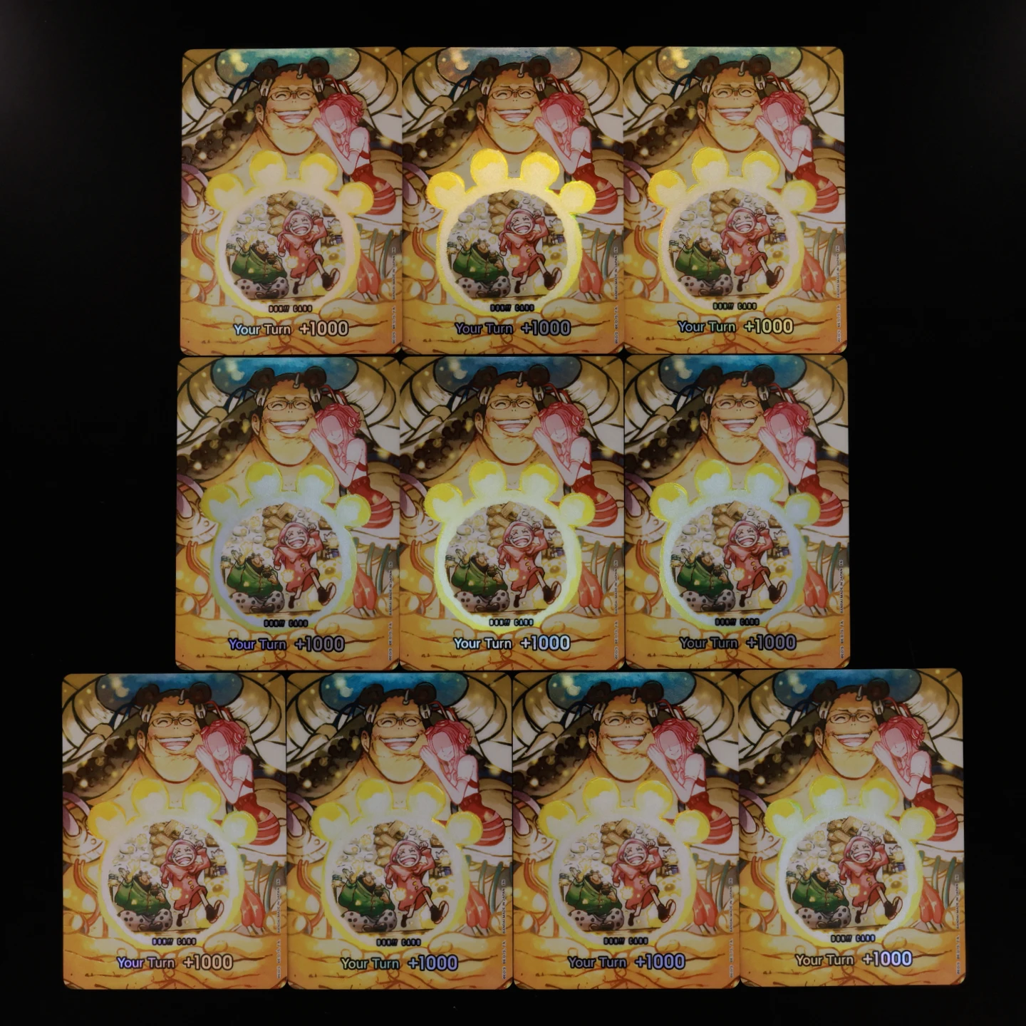 One Piece TCG OPCG Englische Kuma und Bonney DON Karte OPTCG Anime Sammelbare Strukturierte Folienkarten