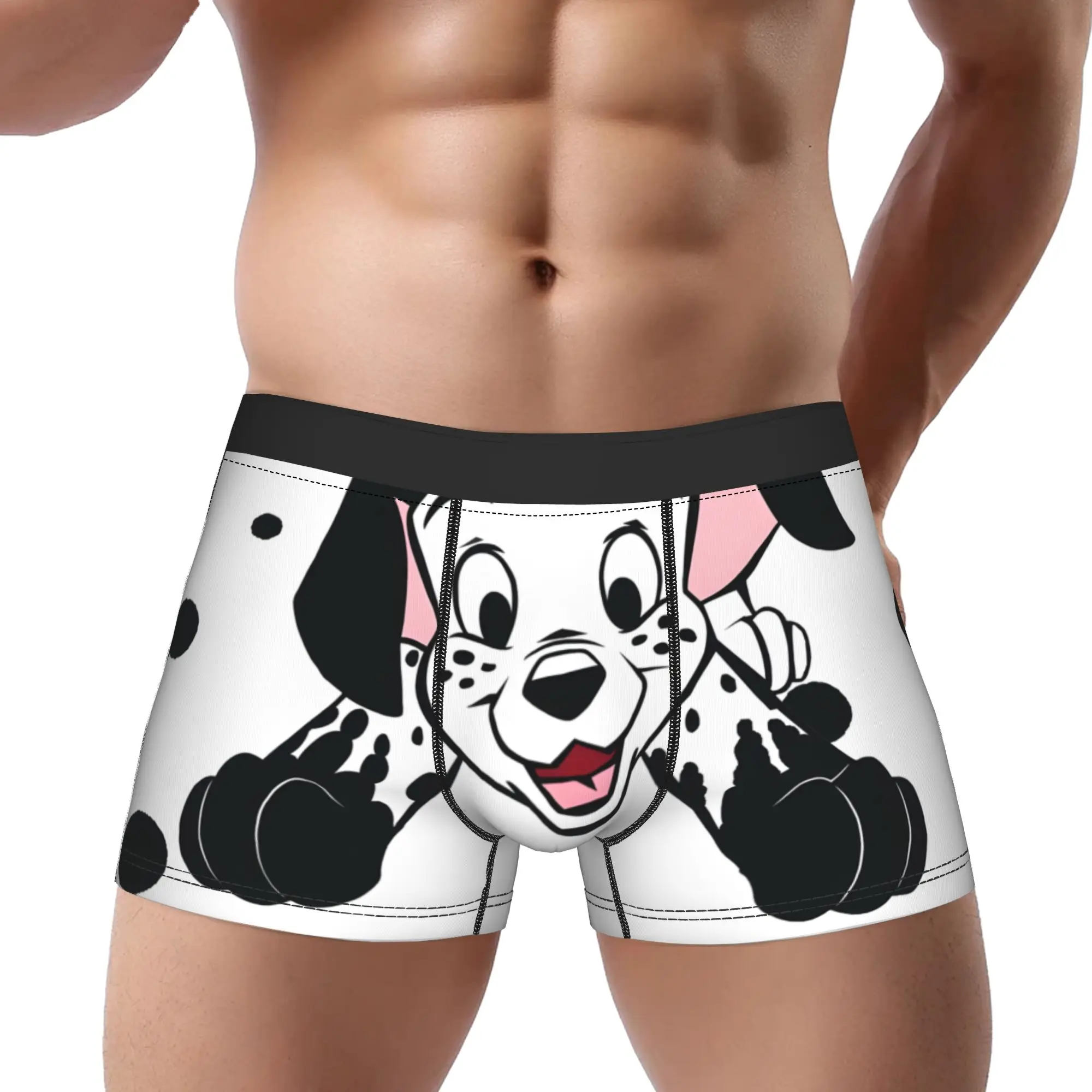 

1piece 101 Dalmatians Cartoon Dog Underpants Homme Panties Man Underwear Comfortable Shorts