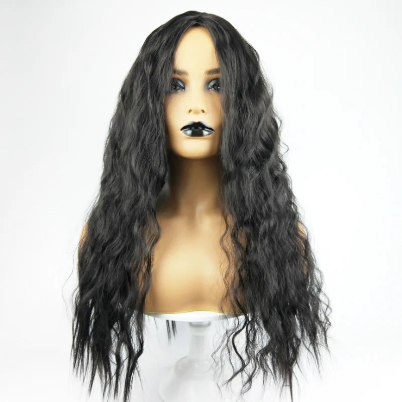 Street Trendy And Cool Small Curly Wig For Women, Unique Hairstyle, Three Color Designs