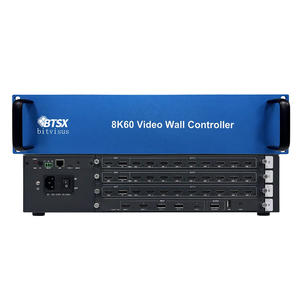Modular Card Insert 8K60 5-Channel Input Video Wall Processor With Open API for Command Center & Exhibition Hall