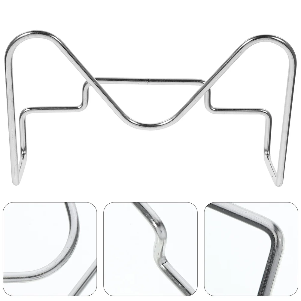 

2Pcs Wear-Resistant Pot Lid Organizer Metal Shelf Exquisite Workmanship Convenient Storage Rack Wall Mounted Pot Lid Rack