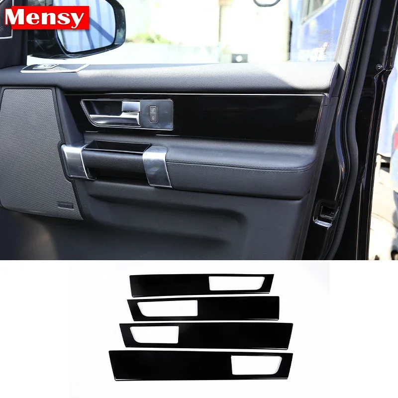 

For Land Rover Discovery 4 LR4 2010-2016 Accessories Door Inner Handle Panel Decorate Auto Interior Trim Stickers Black&Silver