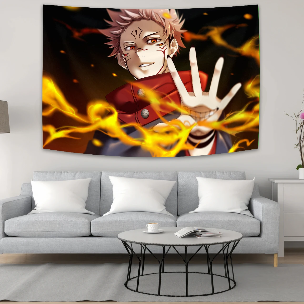 Jujutsu Kaisens Wall Hanging Tapestry Hippie Room Decor Anime Manga Tapestry Aesthetic Bedroom