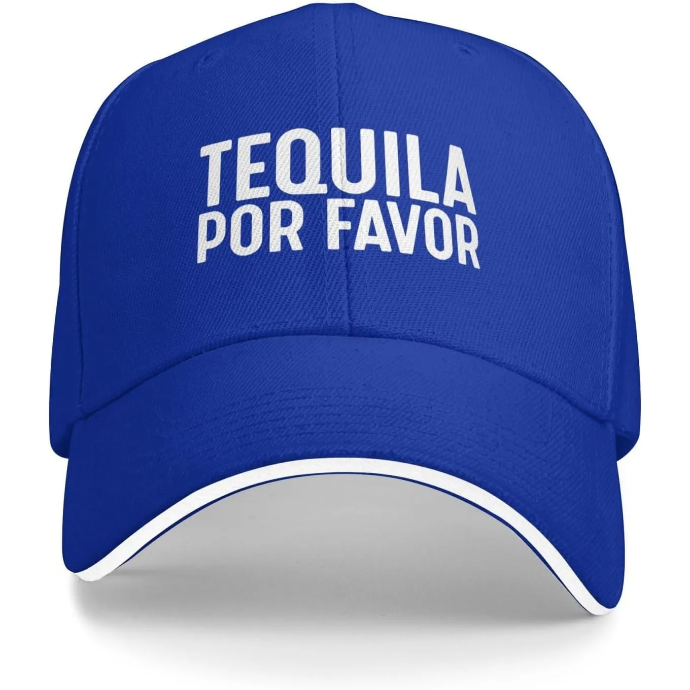 Casquette de baseball amusante Tequila Por Favor en polyester, chapeau décontracté réglable pour adultes