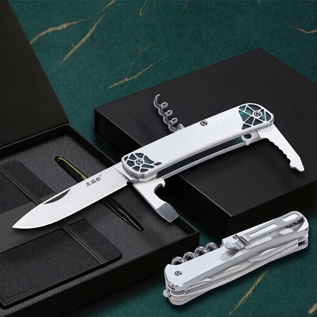 SANRENMU タクティカルフォールディングナイフ サバイ - Camping Knife Multi-Tool のレビューと価格