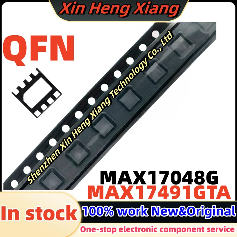 (2-5pcs)MAX17048G+T10 MAX17048G 17048G 7048 MAX17491GTA MAX17491 BMH QFN-8