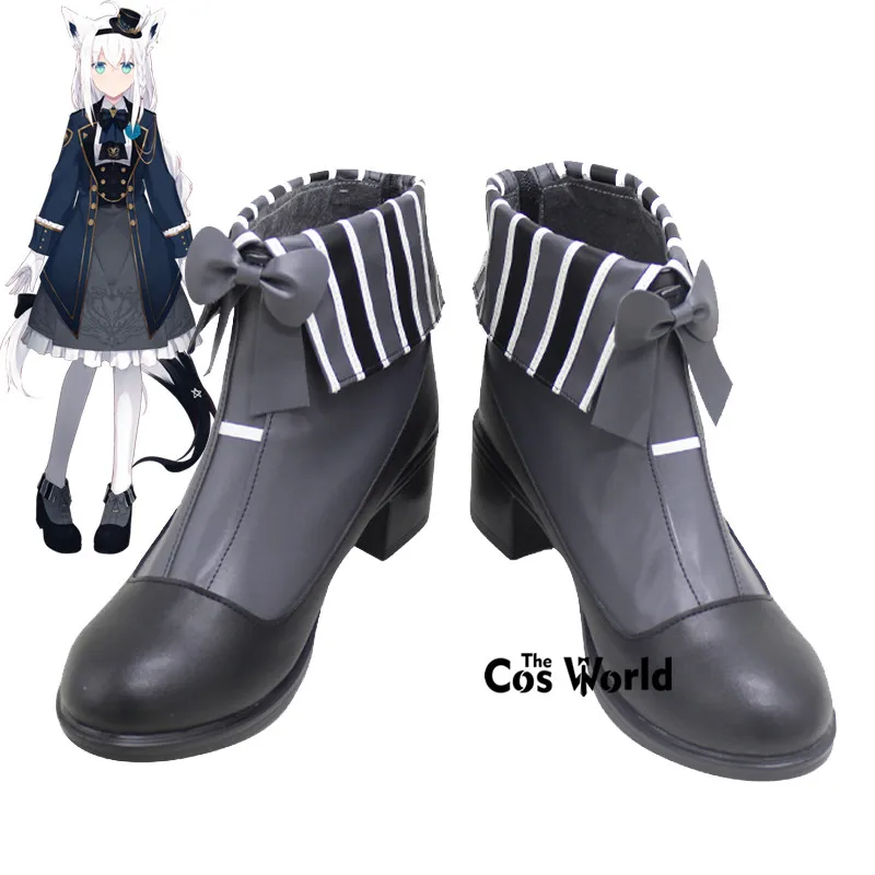 

Japanese Virtual YouTuber VTuber Hololive Shirakami Fubuki Customize Cosplay Boots Shoes