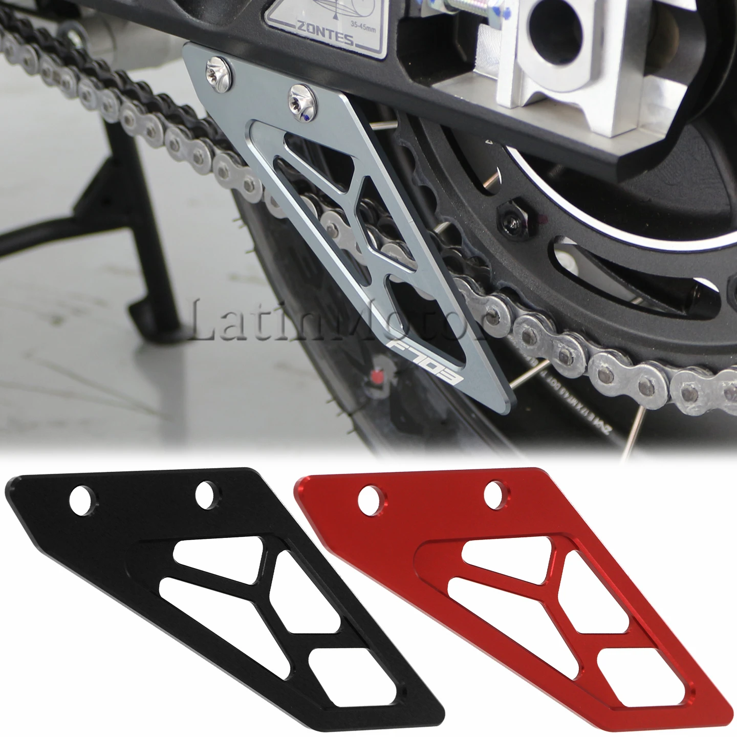 For Zontes 703F 2024-2026 Modified Chain Protective Cover Rear Swingarm Bottom Guard Decor Shell Protection Accessories