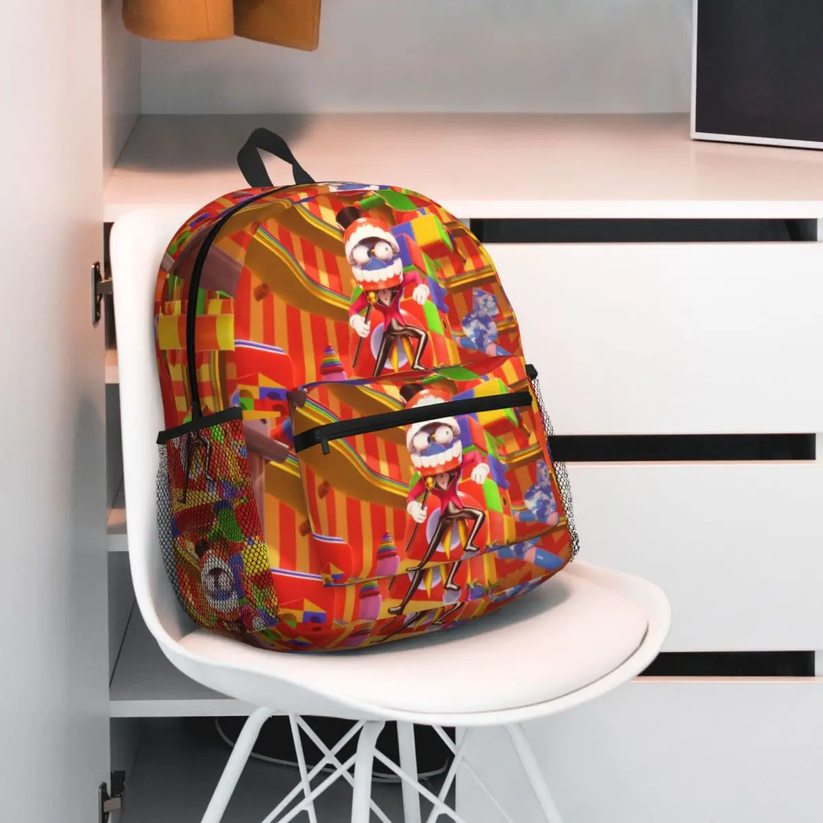

Amazing Digital Circus Student Backpack School Bag Hiking Travel Daypack for Men Women Fashion Bookbag Shoulder Bags