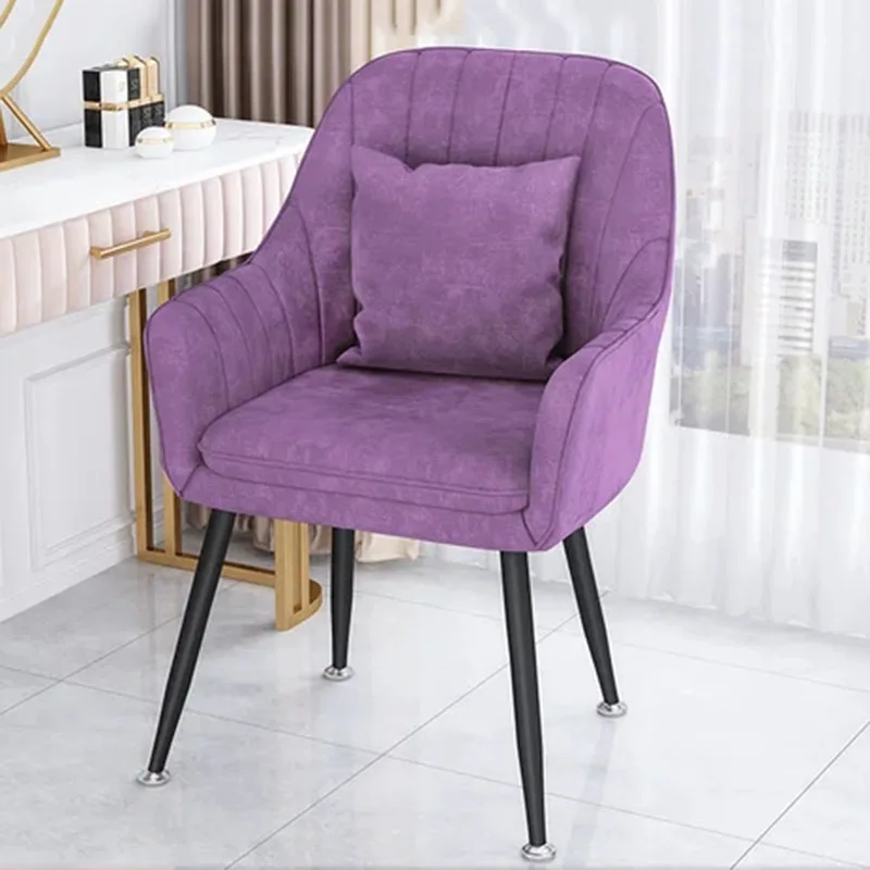 

Vanity Outdoor ArmChair Floor Designer Makeup Salon Dining Chair Modern Gaming Cadeira De Jantar Living Balcony Furniture DC033