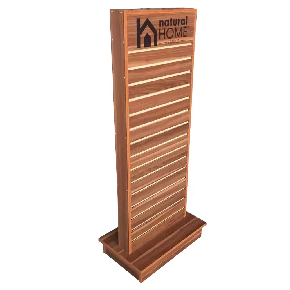 Rak Display Slatwall Unit Kayu Custom untuk Toko Pakaian