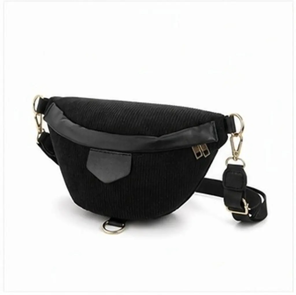 Outdoor Chest Bag Solid Color Fanny Pack Wear-Resistant Adjustable Waist Belt Pack for Travel Running Sports Casual Use