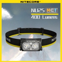 Original NITECORE NU25 MCT 2025 Headlamp 400 lumens head light Red/White/High color outdoor Waterproof Flashlight
