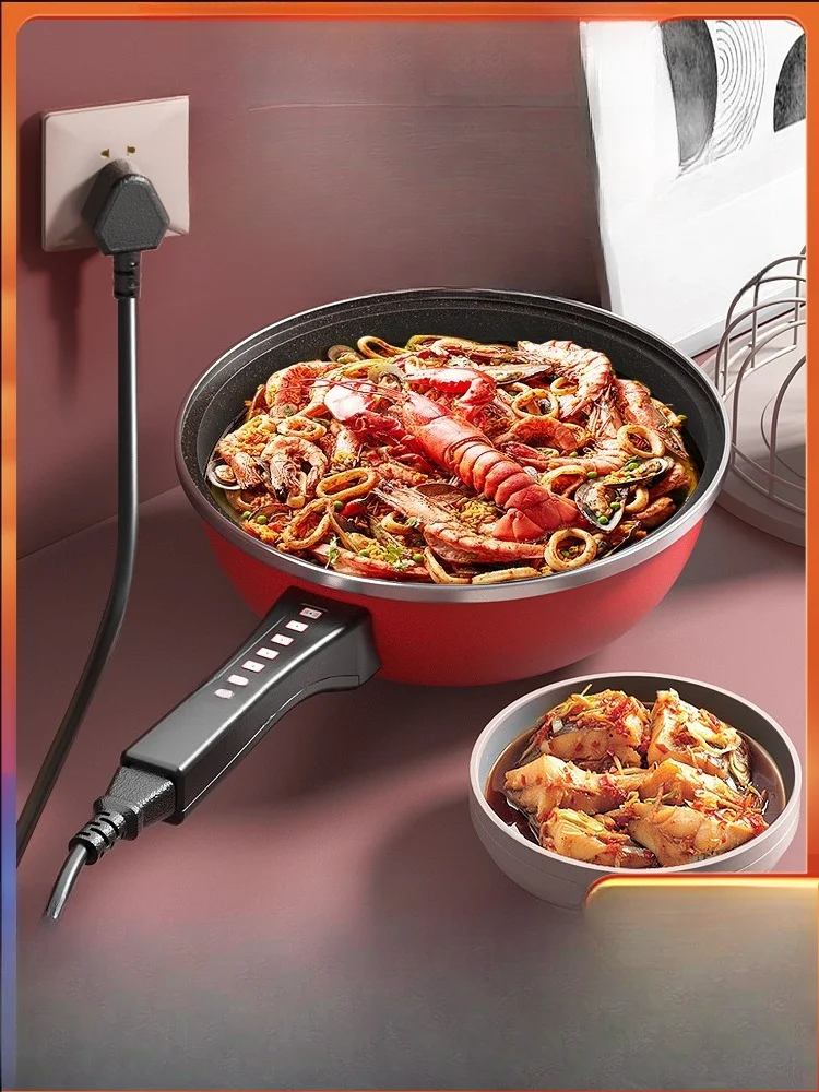 

Multifunctional electric wok, household non-stick pan, integrated