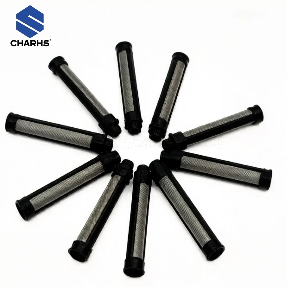 

Набор из 10 фильтров для распылителя высокого давления (60/100 меш), аксессуары для безвоздушных распылителей 19Y356, подходят для распылителей Contractor PC