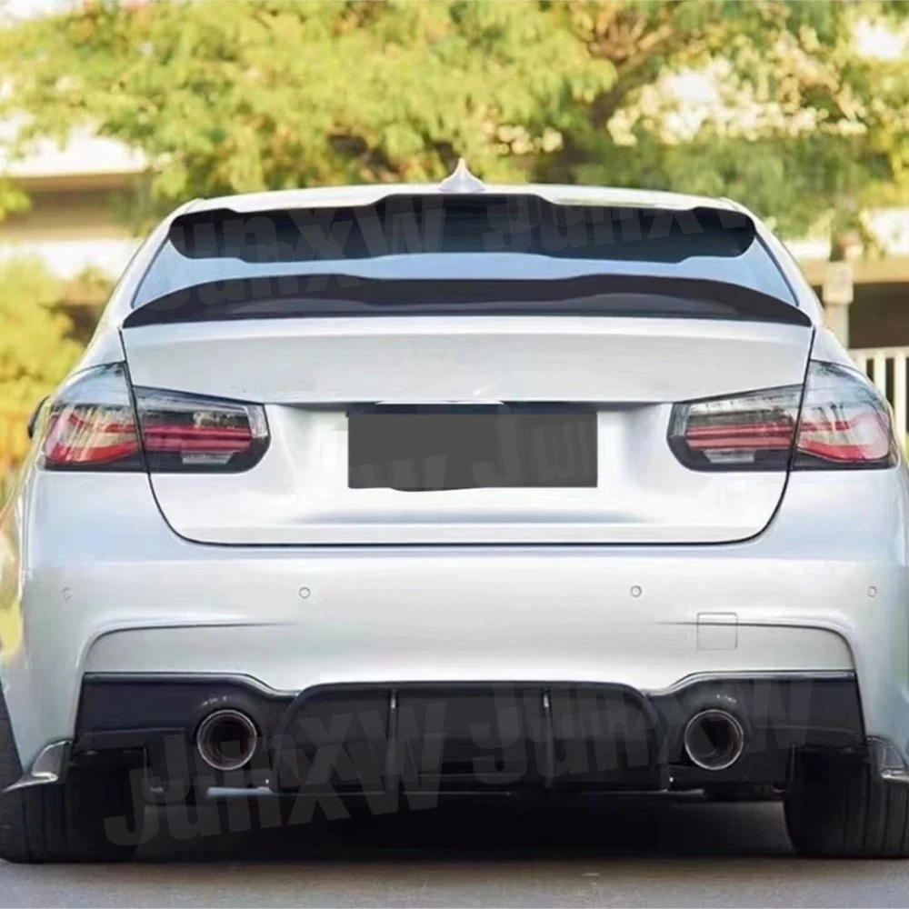 ألياف الكربون لسيارات BMW 3 Series F30 M Tech Sport 2012-2018 المصد الخلفي الناشر الخلفي الخائن المفسد FRP G نمط اكسسوارات السيارات #4