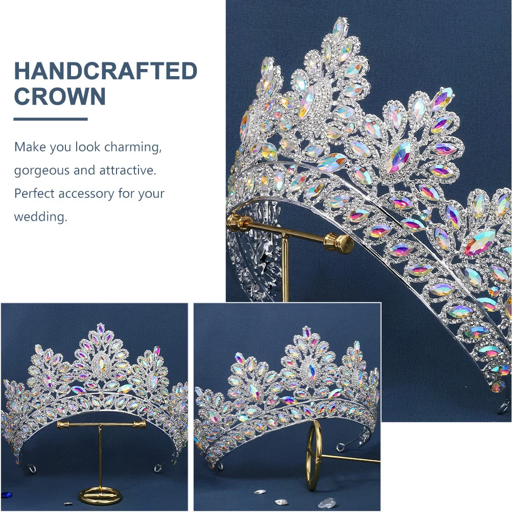 Liga strass coroa noiva elegante cocar delicado tiara para festa de casamento banquete cosplay presente de baile