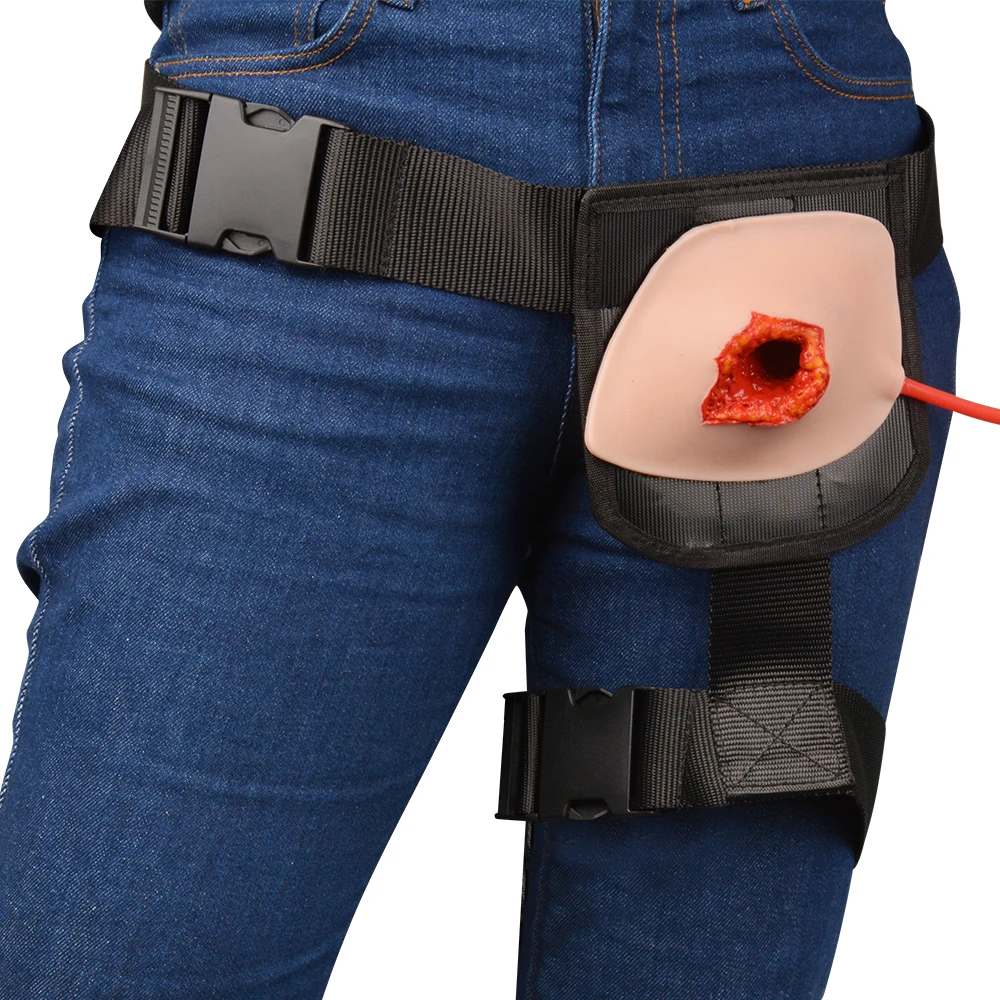 Wearable Inguinal GSW model Bullet Wound Trainer