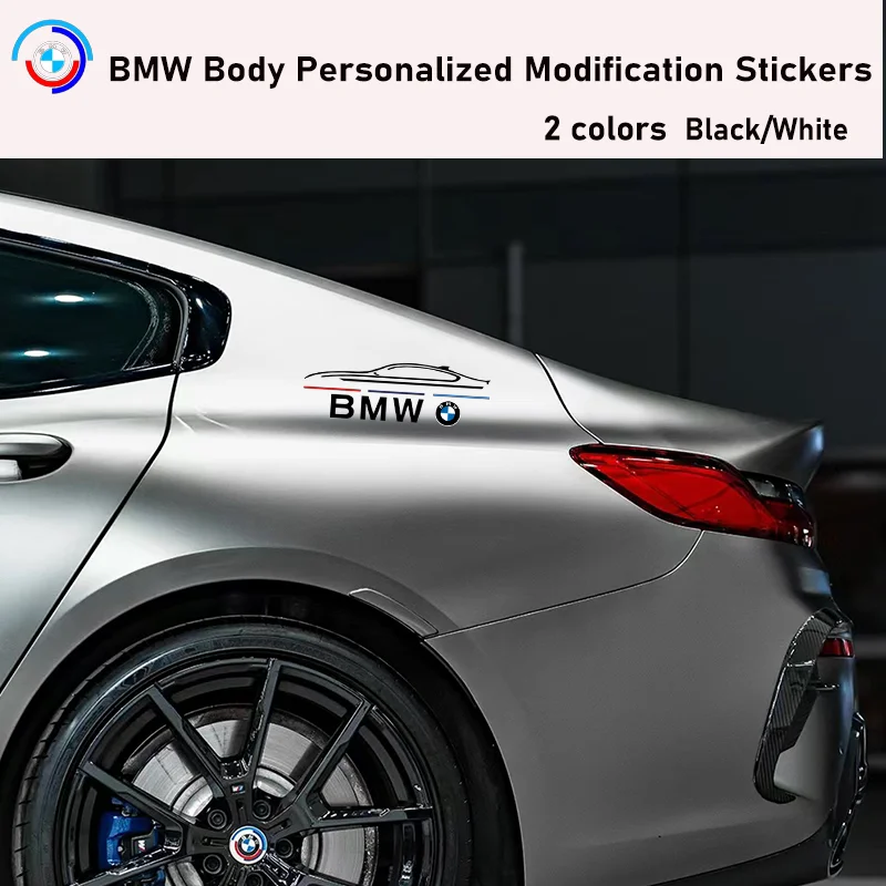 2PCS Car Rearview Mirror Stickers Auto Body Decor Decal For BMW Performance E46 E60 E90 E39 E36 X3 X5 X1 X4 X6 X7 E28