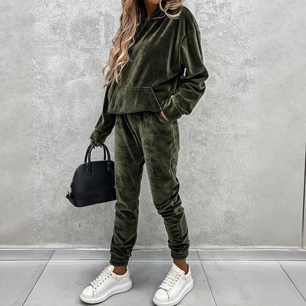 Casual fit pakbroekenset zonder decoratie Modestijl lange damesbroekoutfit