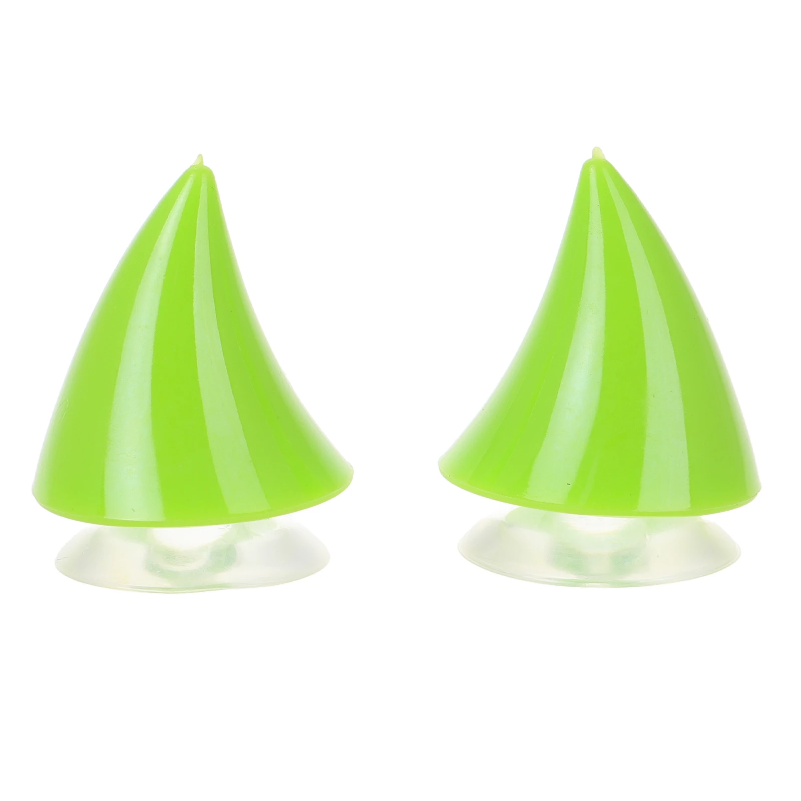 

2pcs Electric Horns Decoration for Bike Car Golf Cart Replacement Green Suction Cup Design Fade Resistant