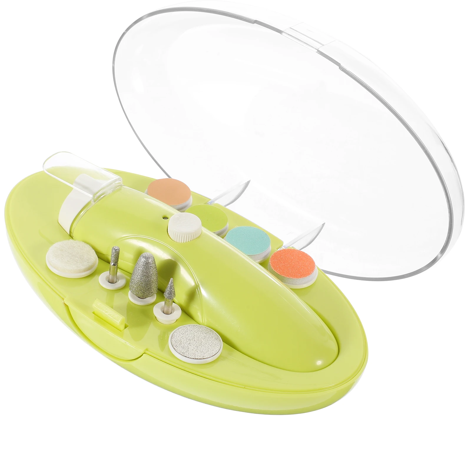 

Rechargeable Electric Nail Clipper Set Yellow Portable Baby Trimmer for Travel Infant Adult Fingernail Care Tool