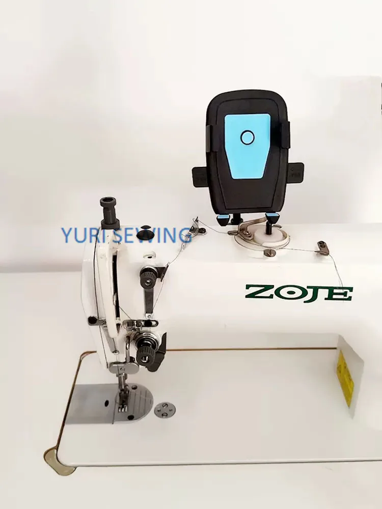 Sewing machine automatic clamp mobile phone holder shockproof double magnet 360 rotary sewing machine fixed mobile phone