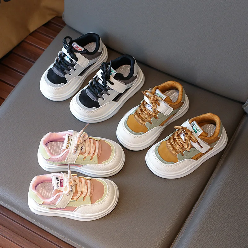 New Kid Walking Shoes Toddler Casual Sneakers Unisex Board Shoes for Boys Girls Soft Sole Sport Shoes for Little Kids Spring