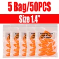 50 unidades de color naranja, talla 9