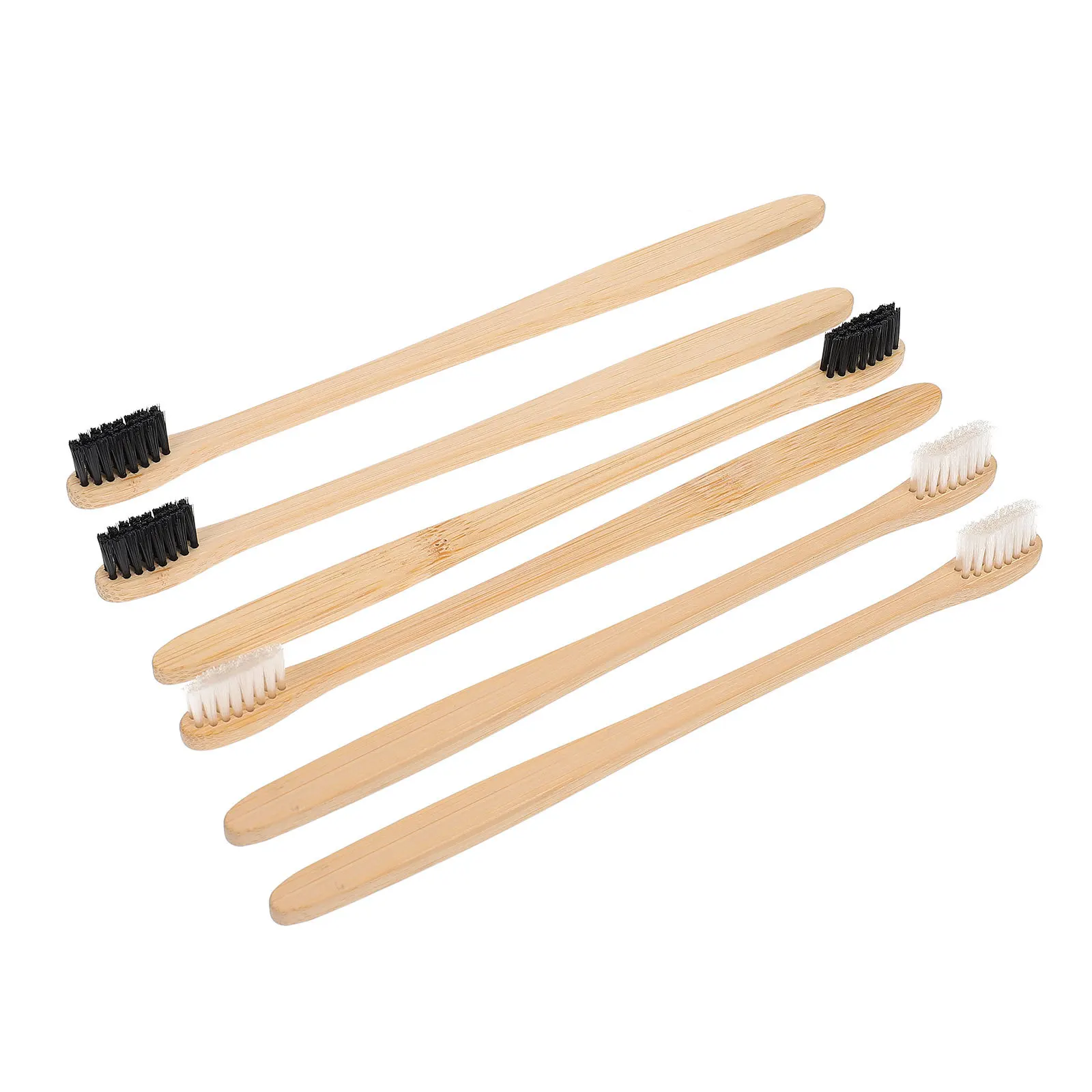 

20 Pcs Manual Bamboo Toothbrush Miss Nylon Soft Disposable Toothbrushes