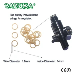 HPA Tank Regulator Valve Head Seal Polyurethane 90duro Oring Washer Gasket 20/50pcs G1/2-14