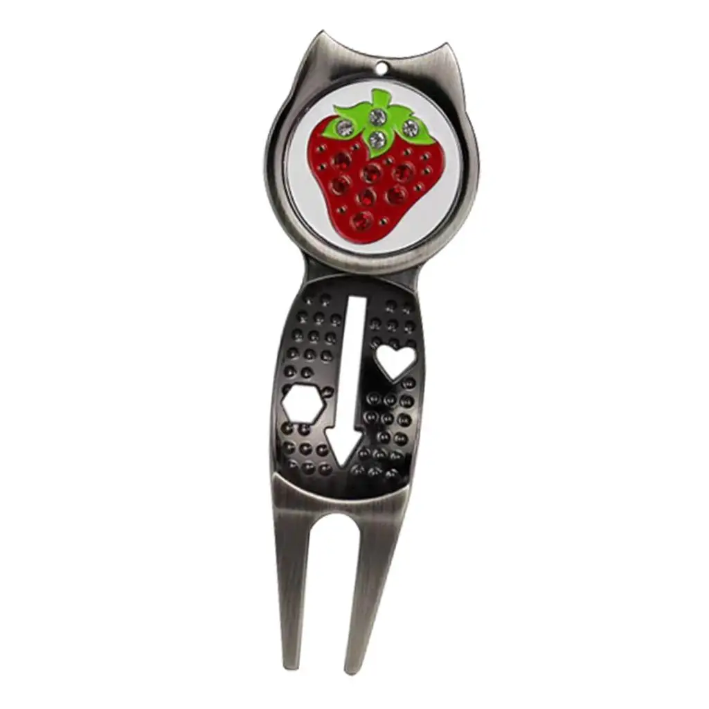 Golf Divot Repair Tool Groove Cleaner Detachable Ball Marker Sport Golf Accessory for Putting Green