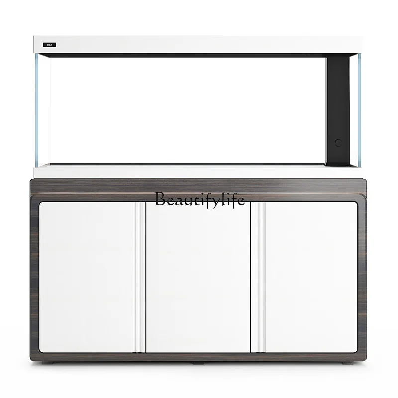 

Большой ультрабелый аквариум для гостиной, экологический разделительный экран, интеллектуальный нижний фильтр, аквариум