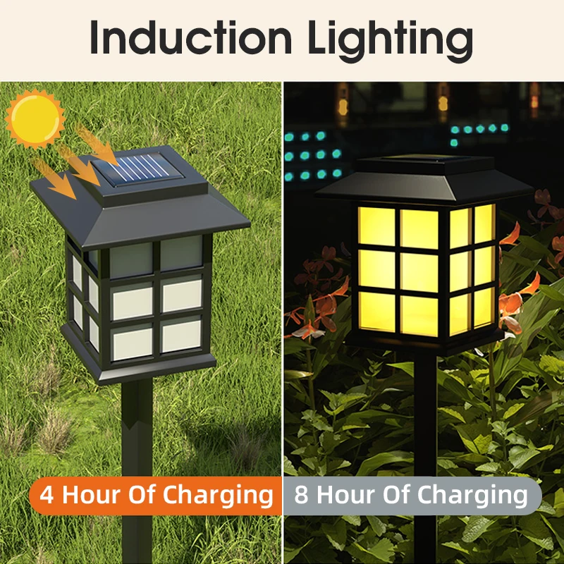 Imagem -02 - Led Solar Pathway Lamp Impermeável Outdoor Lawn Light Garden Patio Decor Landscape Energy Lighting For Walkway And Yard