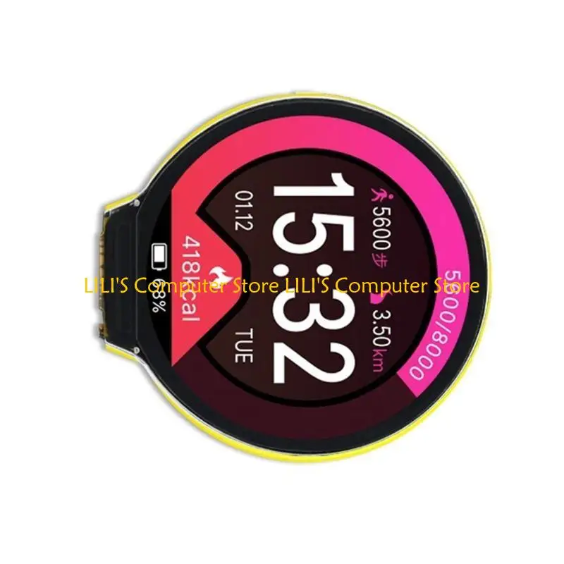 A52b 1.28 polegadas circular 240x240 Módulo exibição toques IPS com ESP32