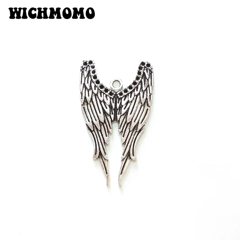 

New 5pieces 40*24mm Zinc Alloy Feathered Wings Charms Pendant Linker for DIY Necklace Bracelet Jewelry Accessories