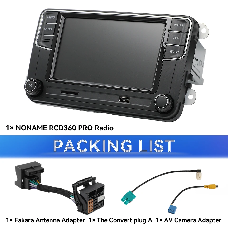 RCD360 PRO Carplay راديو السيارة NONAME أندرويد السيارات MIB الملاح لشركة فولكس فاجن جولف 5 6 جيتا MK5 MK6 تيجوان CC بولو باسات B5 B6